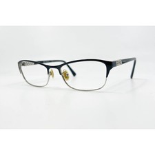 Vogue Eyeglass Frames Women Black Silver Rectangular 352 52-17-135