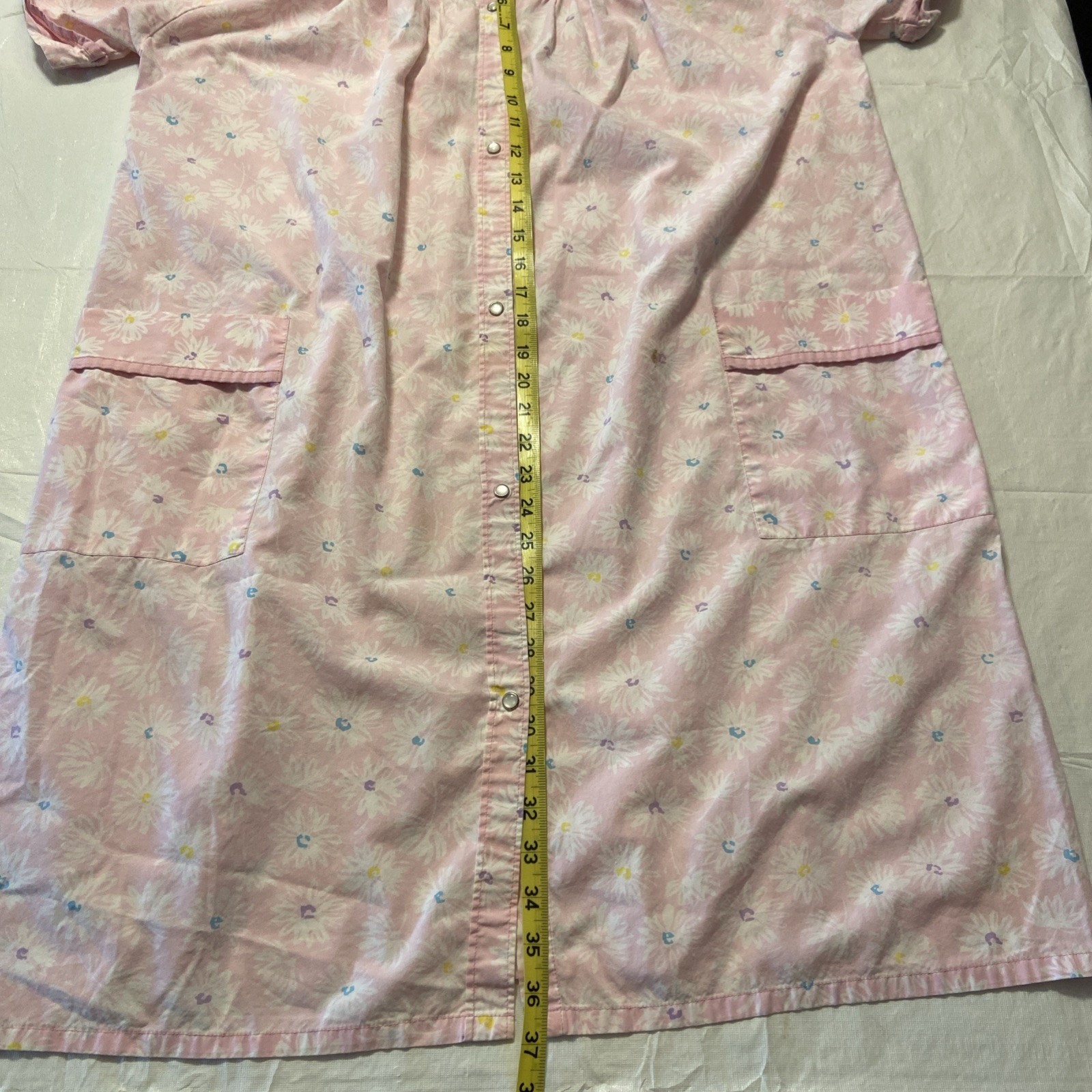 Vintage Snap Front Robe Housecoat Duster Cottagec… - image 8