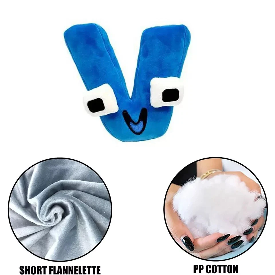 ✨ Juguetes de peluche Alphabet Lore | Letra ABC Peluche Regalo educativo para niños Foto 3 de 4