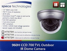 NEW Speco HT672H Outdoor Dome Camera with Night Vision, 5 to 50mm Lens