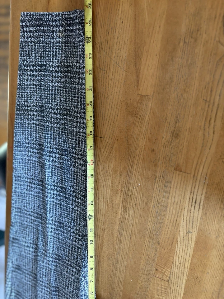 Nanette Lepore Dress Pants. XL. Black & White Plaid. Elastic Waist. Pull On. - Image 4 of 4