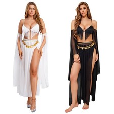 Mesh Belly Dance Costume for Women Stage Show Belly Dancer Outfit Top with Skirt