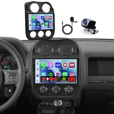 Hikity 4 Core 64G For Jeep Compass Patriot 2010-2016 Android 15 Car Stereo 10.1