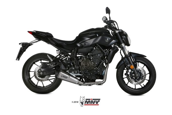 Kompletter Auspuff Mivv Delta Race Inox Yamaha MT-07 / FZ-07 2014 - 2020-image