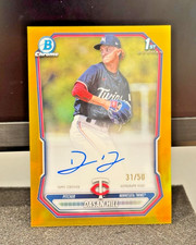 DASAN HILL SP #/50 GOLD AUTO! 2026 Bowman Baseball True Gold TWINS RC AUTO 1st