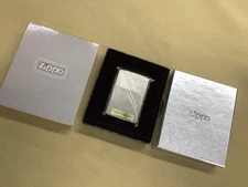 Zippo Silver 10μ Engine Turn 5 Sided Lighter Unused 1996