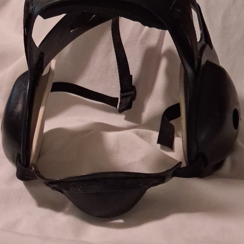 Suplay, Inc. Wrestling Open Face Headgear Ear Guard, Black MED-LG Chin Strap