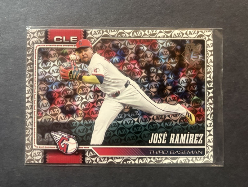 Topps 2026 Topps Series One #284 José Ramírez Cleveland Guardians Foil Parallel