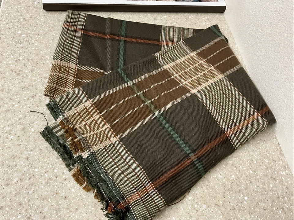 Traje de caza inglés remanente de tela a cuadros 26” X 55” Foto 2 de 4