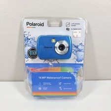 Polaroid 16MP Underwater Waterproof Digital Camera Blue 4x Zoom Factory Sealed