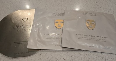 MZ Skin By Dr. Maryam Zamani Hydra-Lift Gold Face Mask X2 + Cle De Peau Masque