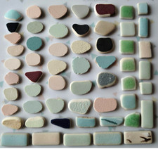 Genuine Surf Tumbled sea glass pottery tiles