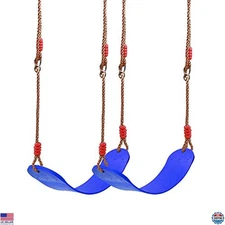 REDCAMP Heavy Duty 2-Pack Swing Seats for Kids & Adults - Adjustable Ropes, Blue