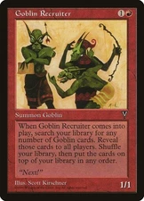 Visions  MTG  1 Goblin Recruiter  Magic