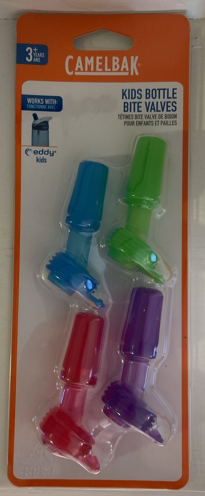 Bite Valves 4-pack Blue Green Pink Purple Replacement
