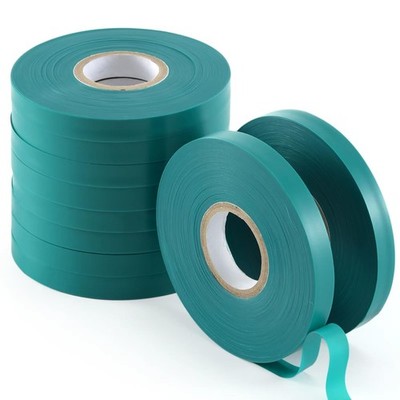 10 Pcs 150 Feet x 1/2'' Wide Stretch Tie Tape Green Plant Garden Tie, Garden V...