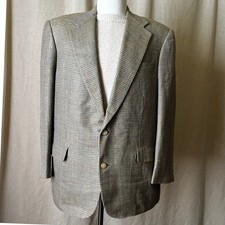 Vintage Brooks Brothers Houndstooth Wool Blazer 44R USA