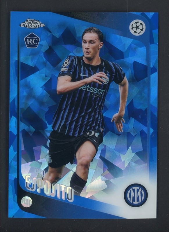 2025 Topps Chrome Uefa Ucc Sapphire Pio Esposito Rc