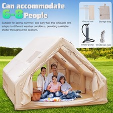 Inflatable Camping Tent with Pump, 420D Oxford Inflatable Sport Tent for Camping