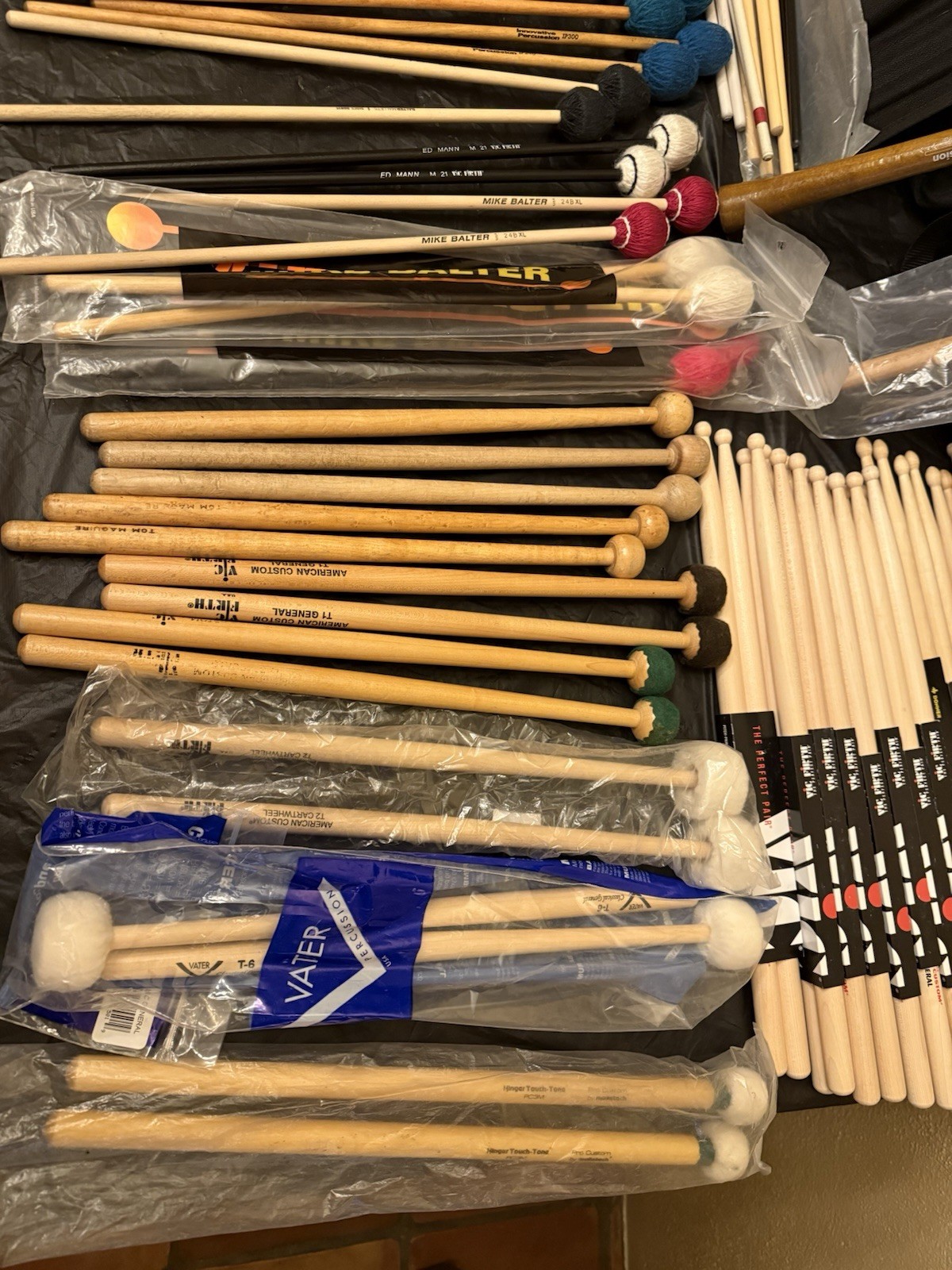 Massive Percussion Stick, Mallet, Beater Lot - Balter, Musser, Firth & More