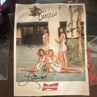 Budweiser King of Beers Breweriana Poster Signed by Models Vintage Beer Print