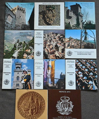 Broschüren Sammlung Republica Di San Marino Monetazione