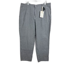 Vintage Black and White Check Gingham Trousers Straight Leg