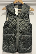 Image of Barbour Quilted Gilet Vest Green UK 32 Slim Fit Unisex BNWT