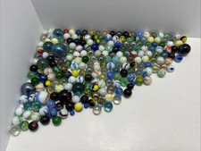 Marbles Mixed Lot of 200 Various Sizes Colors Good Condition