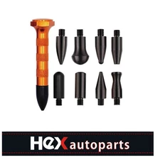 Paintless Dent Repair Kit Metal Tap Down Pen with 9 Heads Tips Dent Removal Tool