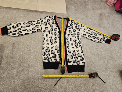 Carolina F&F Cardigna Strick Kinder Giraffe Tiermuster 9-10
