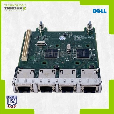 LOT OF 2 FM487 Dell Broadcom 5720 4-Ports 1000Base-T 1Gbps PCI-E Daughter Card