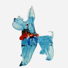 🟠 grande XL statuina Fox Terrier in vetro di Murano anni 60 BAROVIER