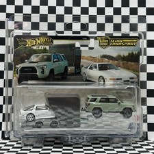 Hot Wheels Premium Team Transport 18 Toyota 4runner And 89 Toyota Supra Protec