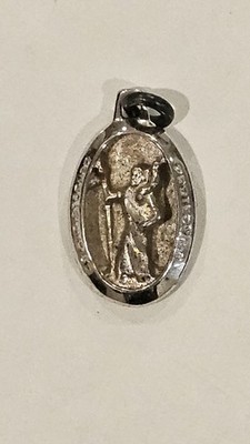 St Christopher 925 Sterling Silver Pendant