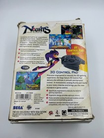 Nights Into Dreams Sega Saturn Video Game & 3D Controller Box Manual Tested CIB