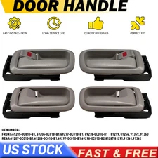 2/4 For Tundra Toyota 00-06 Gray Interior Front Rear Left Right Door Handle+Trim