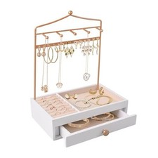 Necklace Holder- Jewelry Organizer Stand, Earring Ring Bracelet Display Modern