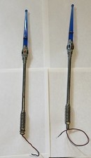 Vintage Blue Lighted Fender Guides Chopper Wizard Sticks Turn Signal Motorcycle