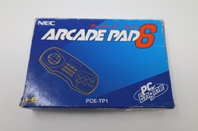NEC PC Engine Controller PCE-TP1 PC Arcade Pad 6 Japan Box *US Seller* *Works*
