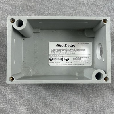 Allen Bradley Bulletin 800H-1HAM4RLJG Push Button Station Enclosure