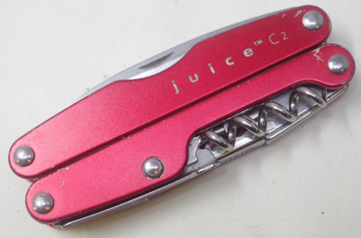 Red Leatherman Juice C2 Multi-Tool II CS4 Pocket Knife - TSA Auction