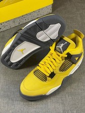Jordan 4 Retro "Tour Yellow" Men's Mid Top Basketball Shoes US Size 7-12