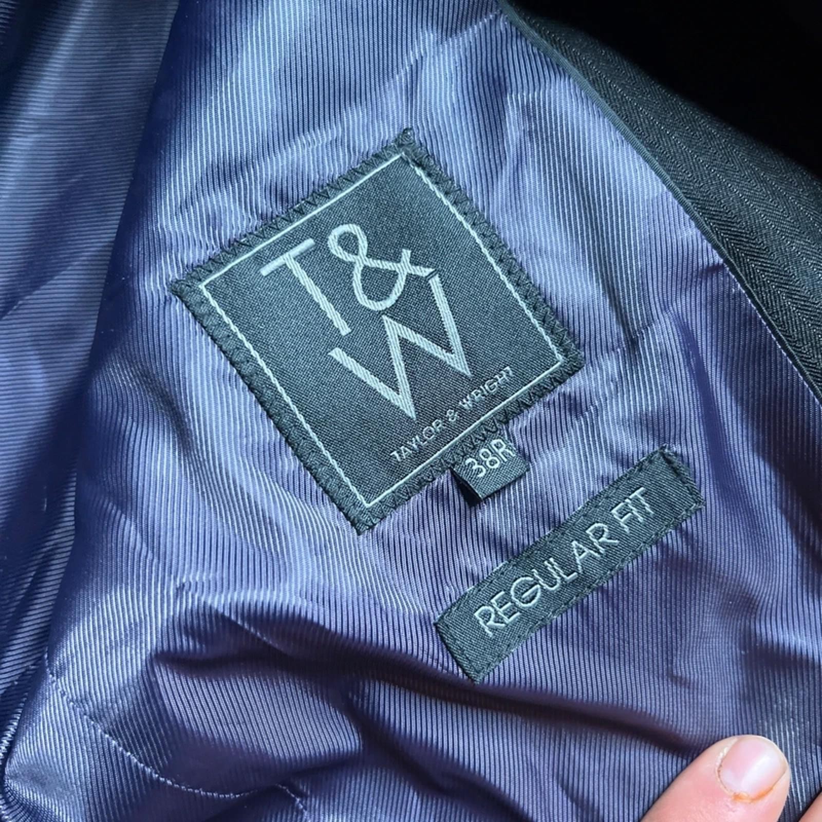 Taylor & Wright Men’s Formal Black Suit Jacket | 38R image 3