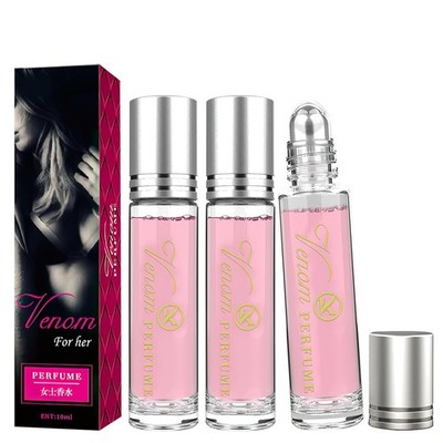 Lunex Phero Women's Pheromone Perfume - 3PCS Portable Rose Scent Glamour