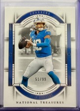 2023 Panini National Treasures - Justin Herbert #51/99 Los Angeles Chargers