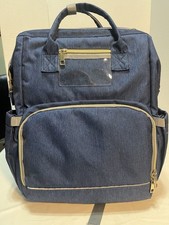 Unbranded Diaper Changing Backpack, Navy Blue With Stroller Straps