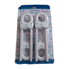 QT BABY 5 Pack Baby Proofing Cabinet Locks Adjustable U Shaped Baby Safety Open