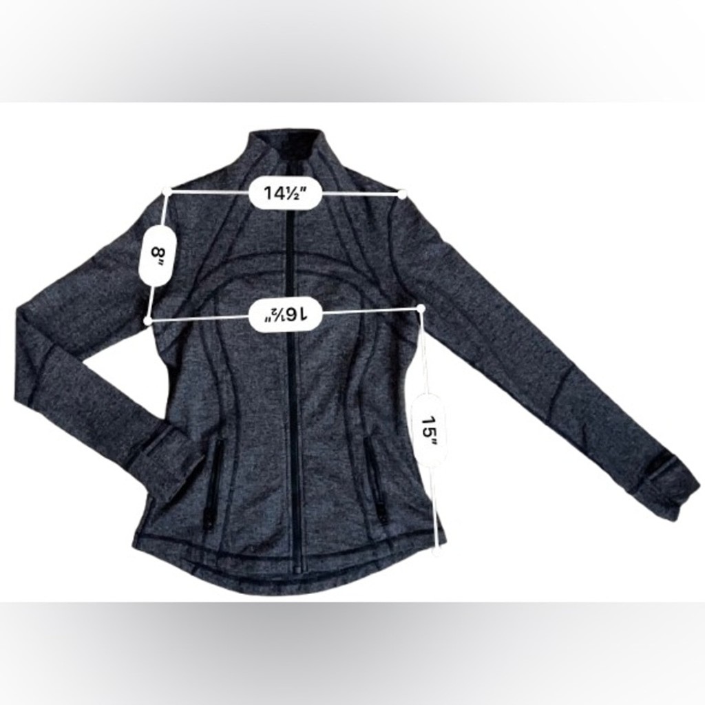 Lululemon Define Jacket Herringbone Charcoal Gray… - image 3