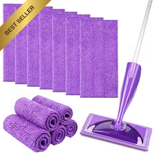 Orighty Microfiber Mop Pads 12 Pack for Swiffer WetJet Reusable Washable Refills
